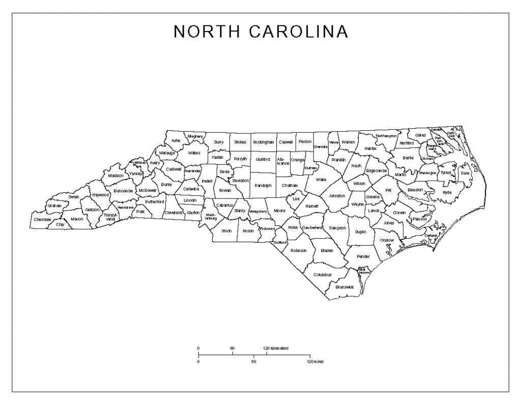 Nc State Map With Counties And Travel Information | Download Free Nc inside Printable Nc County Map