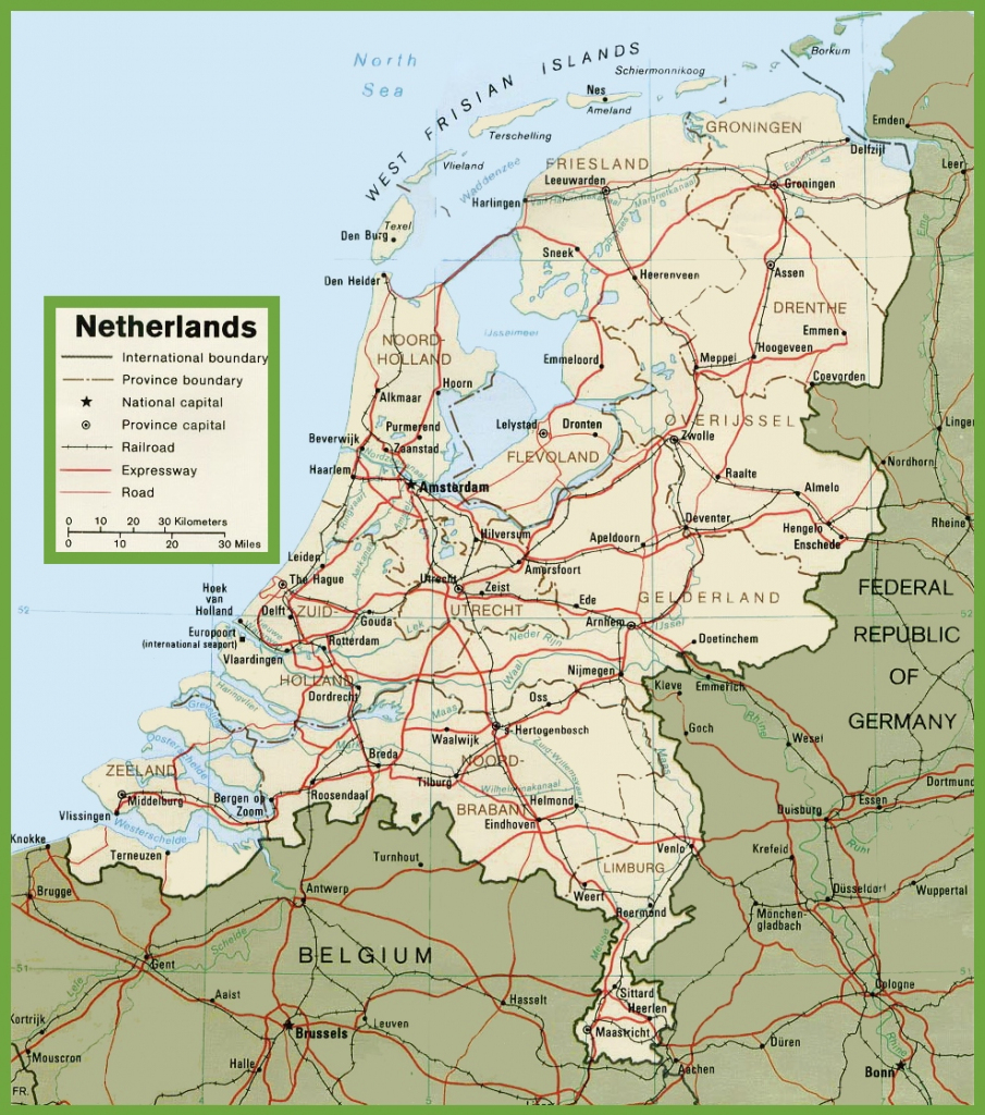 Netherlands Maps | Maps Of Netherlands within Printable Map Of Holland