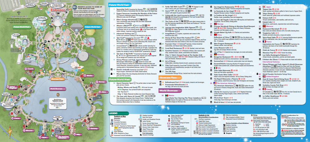 New Epcot Park Map Now Available At Walt Disney World Fancy throughout Printable Map Of Epcot 2015