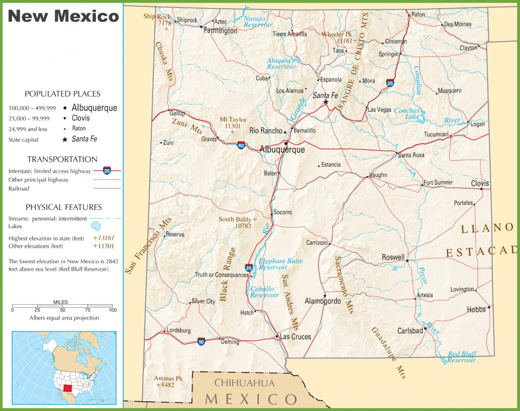 New Mexico State Maps | Usa | Maps Of New Mexico (Nm) with Printable Map Of New Mexico