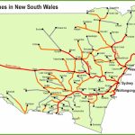New South Wales Railway Map With Regard To Printable Map Of Nsw