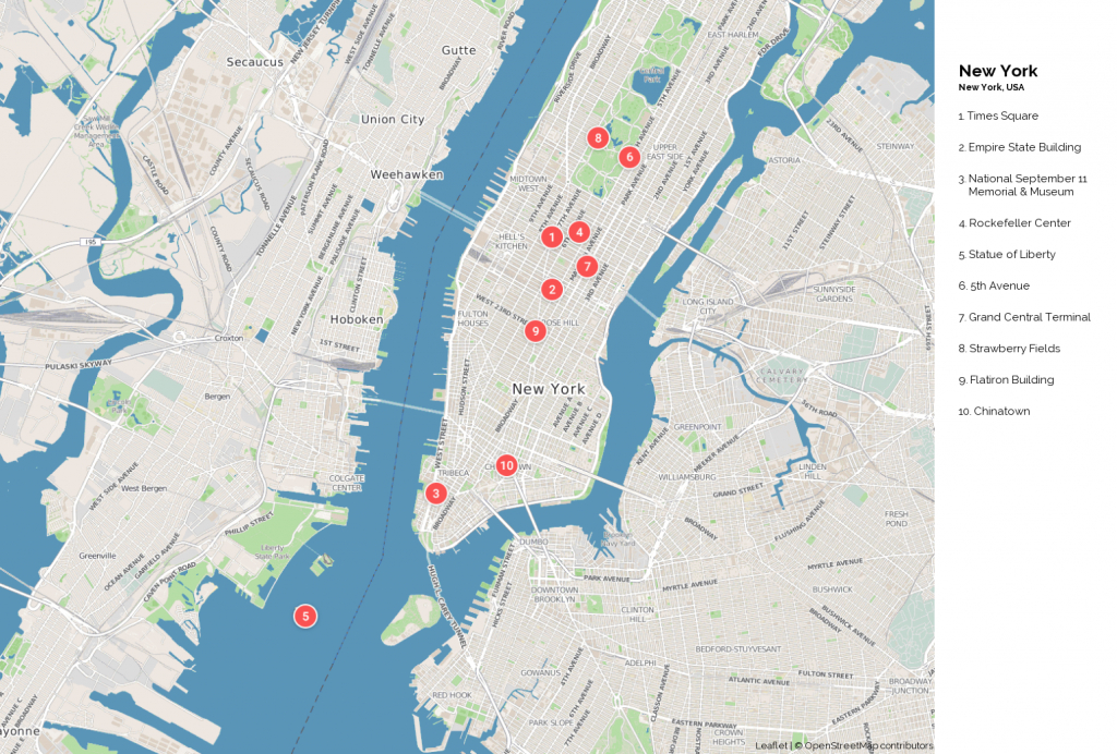 New York Attractions Map Pdf - Free Printable Tourist Map New York pertaining to York Street Map Printable