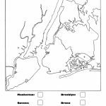 New York City Boroughs Coloring Activity For Kids With Regard To Map Of The 5 Boroughs Printable