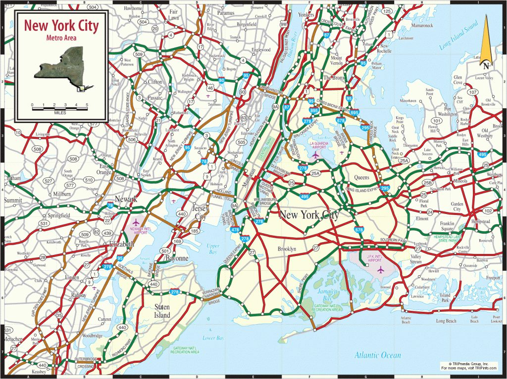 New York City Ny Map within New York Printable Map Pdf | Printable Maps
