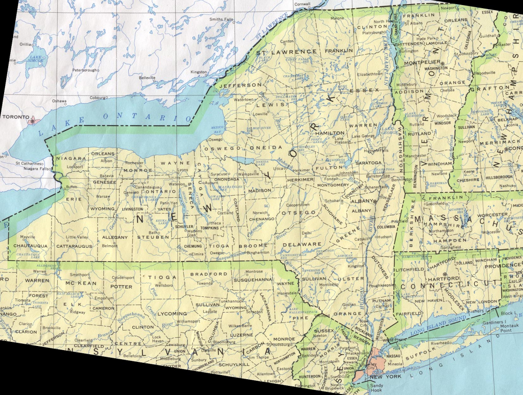 New York Maps - Perry-Castañeda Map Collection - Ut Library Online intended for Printable Map Of New England States