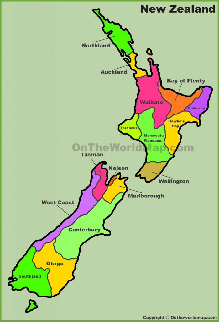 New Zealand Maps | Maps Of New Zealand with Printable Map Of New Zealand