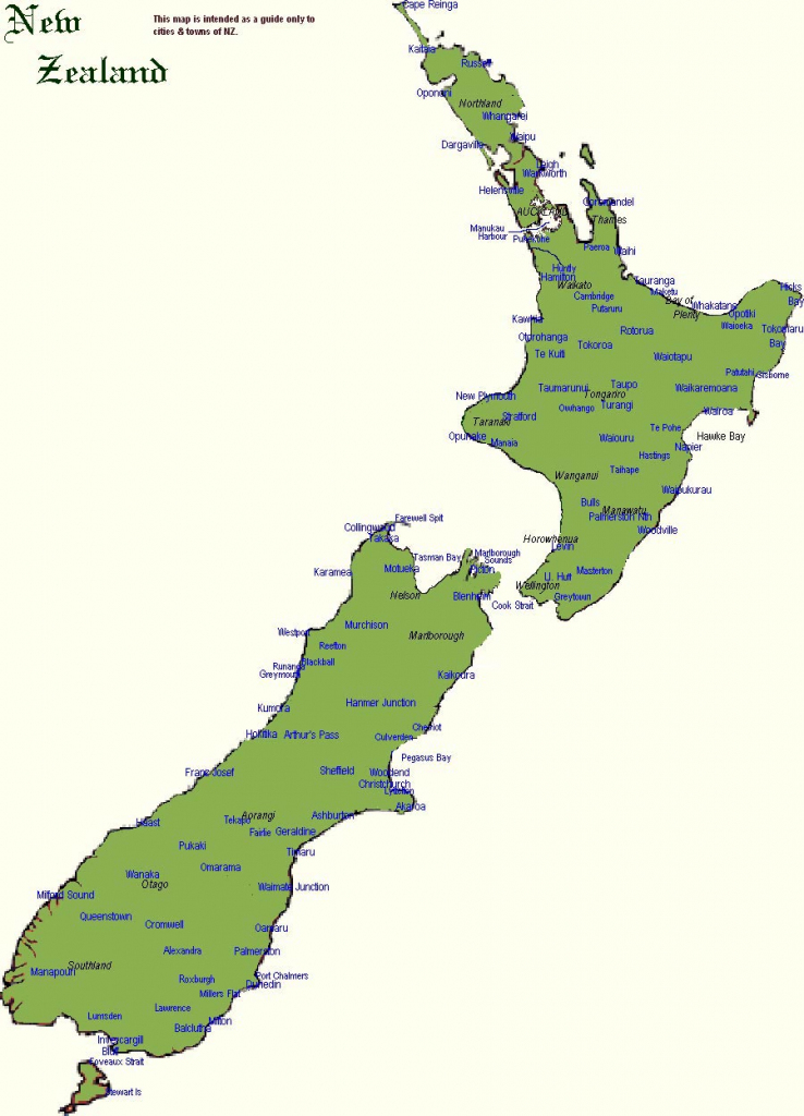 New Zealand Maps | Printable Maps Of New Zealand For Download within Printable Map Of New Zealand