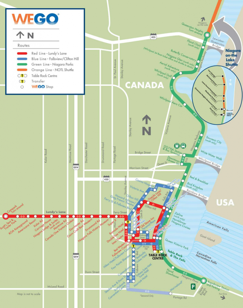 Niagara Parks People Mover throughout Printable Map Of Niagara On The Lake