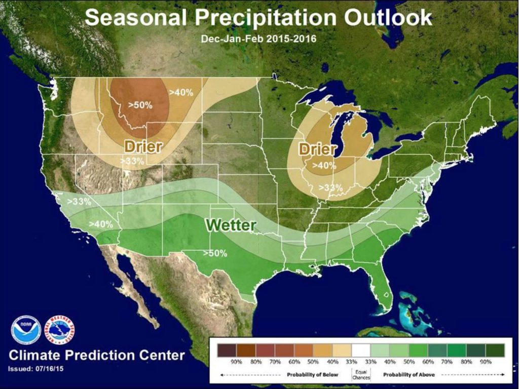 Noaa S Winter Weather Forecast Strong El Nino Unofficial In Map Of in Printable Weather Maps For Students