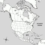 North America Blank Map, North America Atlas With Regard To Blank Map Of North America Printable