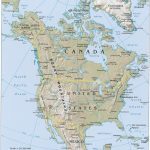 North America Physical Map, North America Atlas In Printable Physical Map Of North America