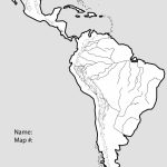 North And South America Physical Map Free Printable Blank The United Regarding South America Physical Map Printable