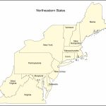 Northeast Us Blank Map New Printable Map Northeast Region Us Within Printable Map Of Northeast States
