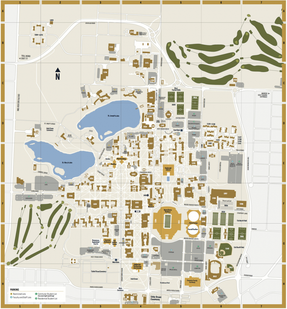 Notre Dame Campus Map Pdf – Bestinthesw pertaining to Notre Dame Campus Map Printable