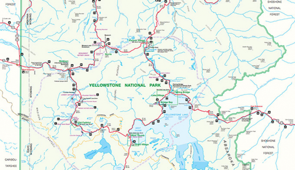 Official Yellowstone National Park Map Pdf - My Yellowstone Park pertaining to Printable Map Of Yellowstone National Park