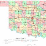 Oklahoma Printable Map Inside Printable Map Of Oklahoma