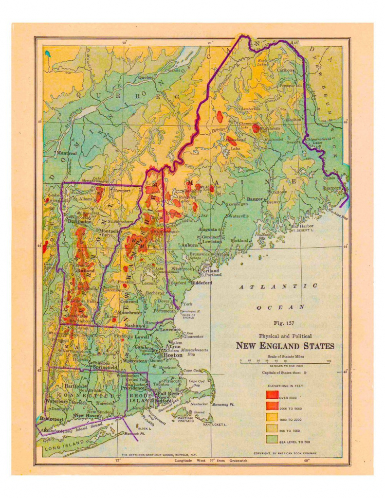 Printable Map Of New England Printable Maps