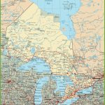 Ontario Road Map Regarding Free Printable Map Of Ontario