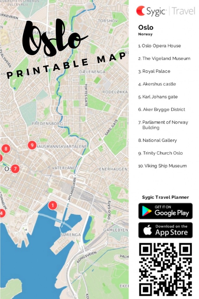 Oslo Printable Tourist Map In 2019 | Free Tourist Maps ✈ | Tourist throughout Oslo Tourist Map Printable