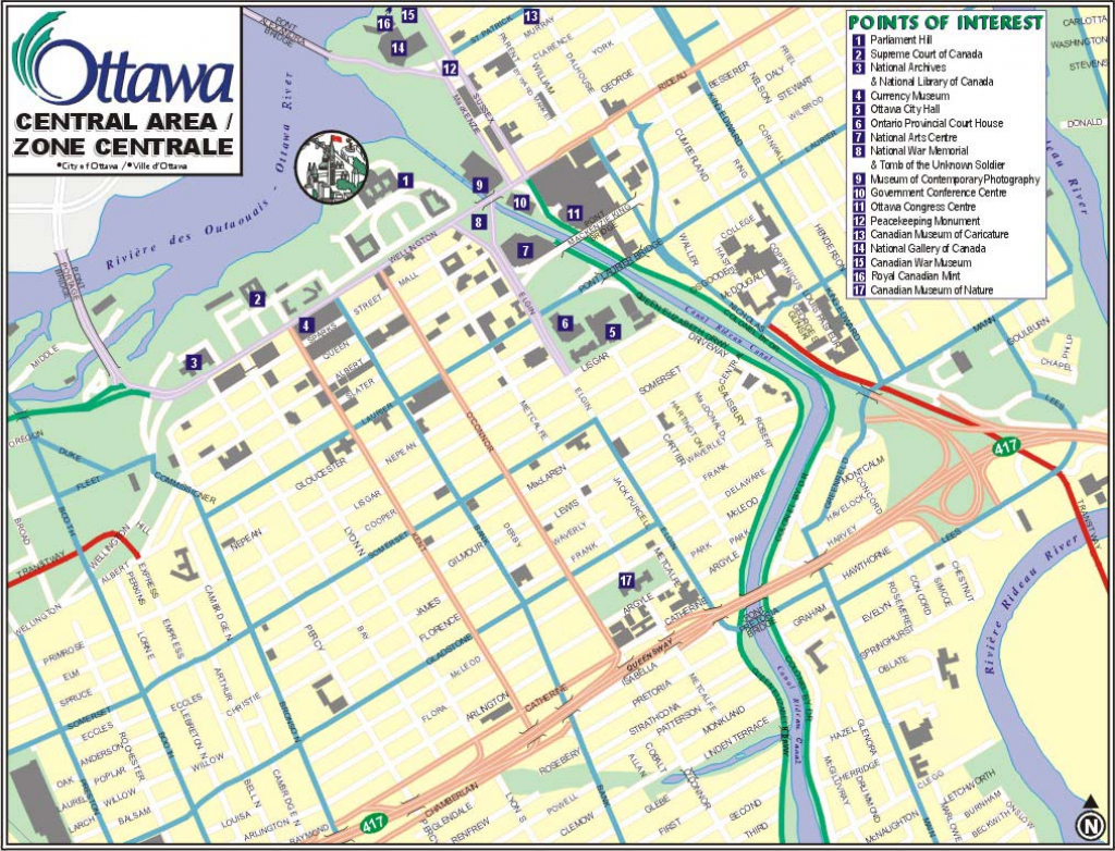 Ottawa Map, Map Of Ottawa, Ontario, Canada, Maps For Ottawa with regard to Printable Map Of Ottawa