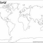 Outline Base Maps For Blank Map Of The Continents And Oceans Printable