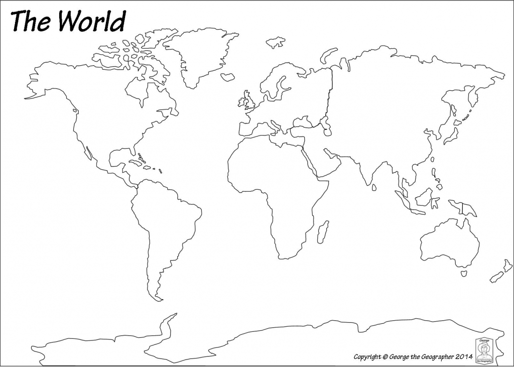 Outline Base Maps for Printable Map Of Continents