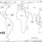 Outline Base Maps Intended For Blank Map Of The Continents And Oceans Printable