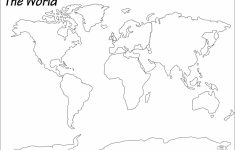 Continents Outline Map Printable