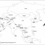 Outline Map Of Asia With Countries Labeled Blank For Passport Club In Asia Outline Map Printable