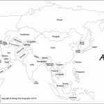 Outline Map Of Asia With Countries Labeled Blank For | Passport Club In Free Printable Map Of Asia