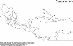 Printable Blank Map Of Central America