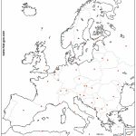 Outline Map Of Europe (Countries And Capitals) For Blank Political Map Of Europe Printable