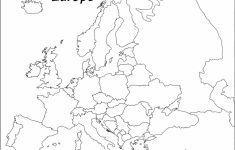 Europe Outline Map Printable