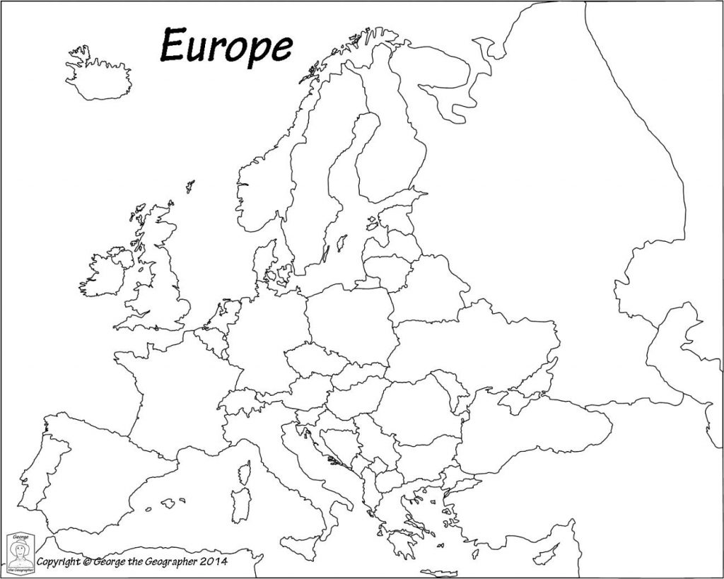 Outline Map Of Europe Political With Free Printable Maps And In with Europe Outline Map Printable