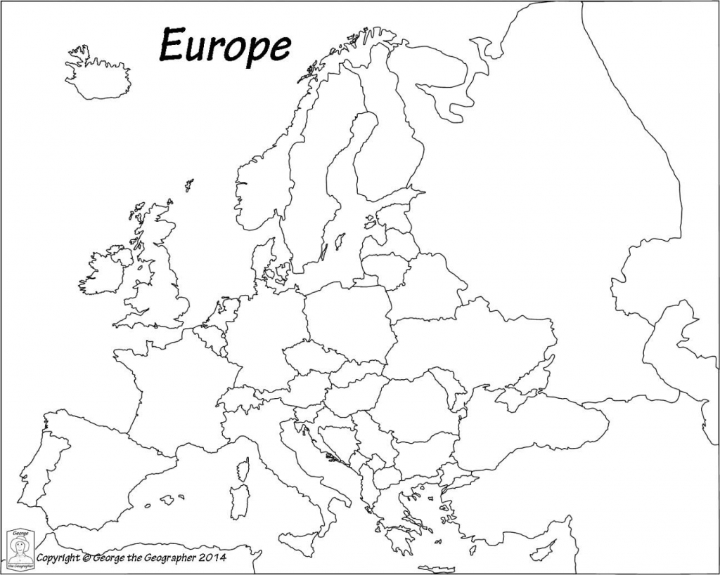 Outline Map Of Europe Political With Free Printable Maps And within Free Printable Outline Maps