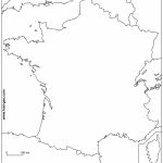 Outline Map Of France With Borders Inside Map Of France Outline Printable