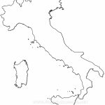 Outline Map Of Italy Printable With Italy Political Map With Printable Blank Map Of Italy