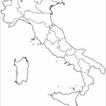 Outline Map Of Italy With Regions Coloring Page | Free Printable With Printable Blank Map Of Italy