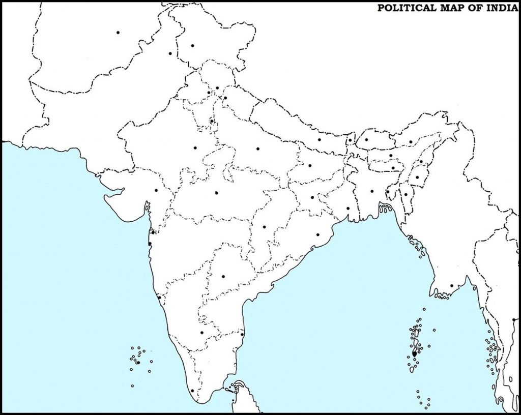 Outline Political Map Of India Park Ideas Inside Political Outline Map Of India Printable 1024x816 