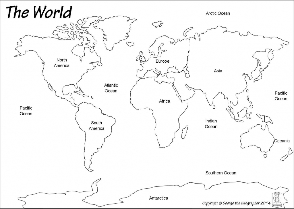 Outline World Map | Map | World Map Printable, Blank World Map in Blank World Map Printable Worksheet