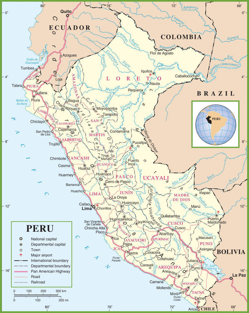 Peru Maps | Maps Of Peru throughout Printable Map Of Peru