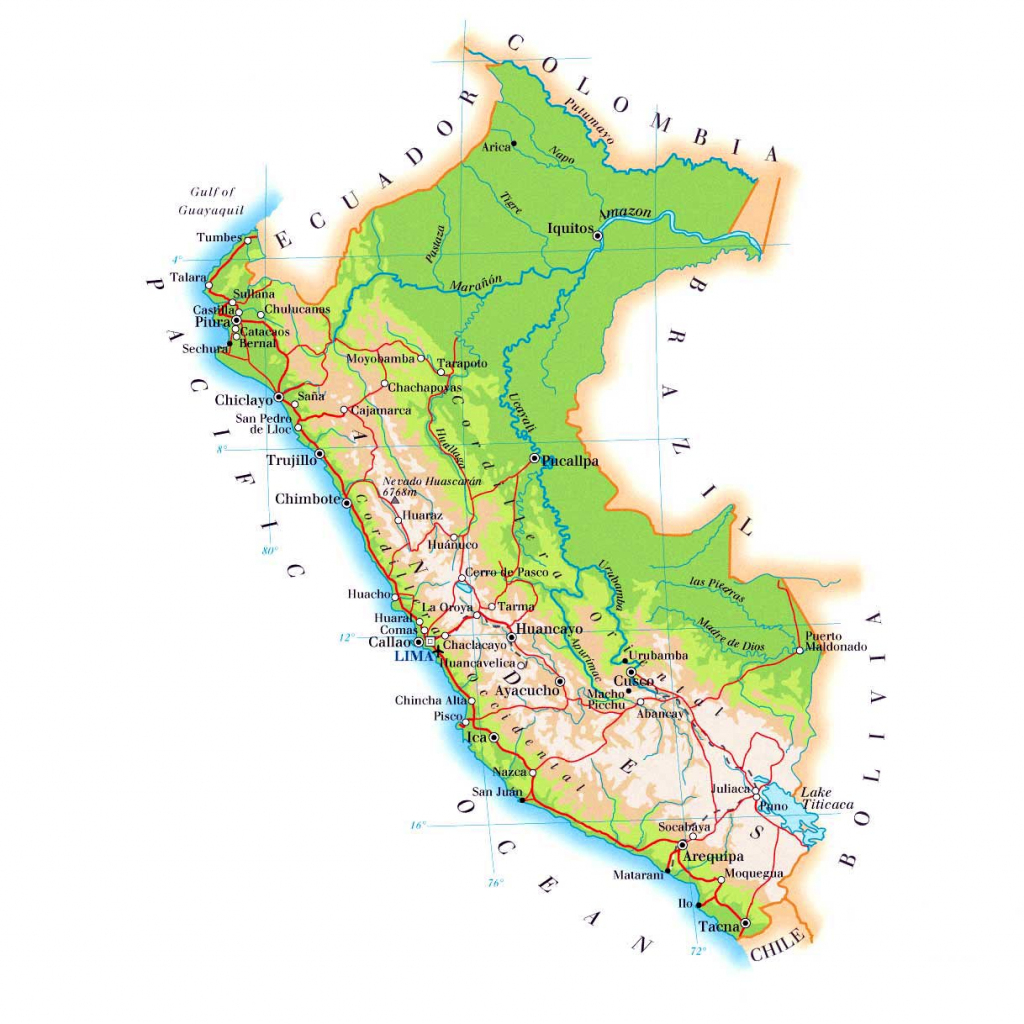 Peru Maps | Printable Maps Of Peru For Download throughout Printable Map Of Peru