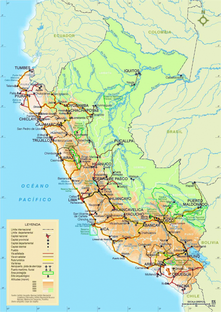 Peru Maps | Printable Maps Of Peru For Download within Printable Map Of Peru