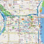 Philadelphia Downtown Map Intended For Printable Map Of Downtown Chicago