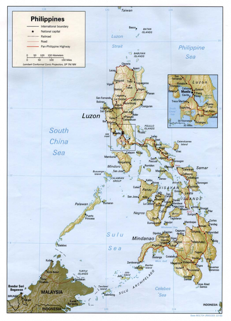 Philippines Printable, Blank Maps, Outline Maps • Royalty Free within Printable Map Of The