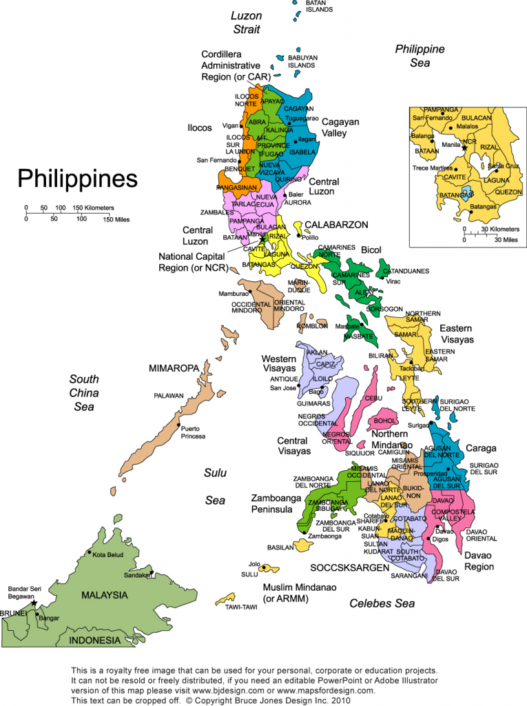 Philippines Printable, Blank Maps, Outline Maps • Royalty Free in Printable Map Of The Philippines
