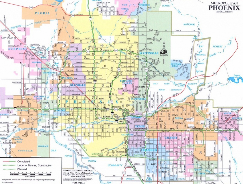 Phoenix Map - Free Printable Maps regarding Printable Map Of Phoenix