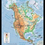 Physical Map Of North America. North America Physical Map | Vidiani Pertaining To Printable Physical Map Of North America