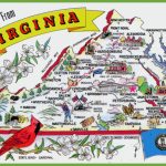 Pictorial Travel Map Of Virginia In Printable Map Of Virginia