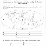 Pinecko Ellen Stein On Learning Goodies | Continents, Oceans Inside Free Printable Map Of Continents And Oceans
